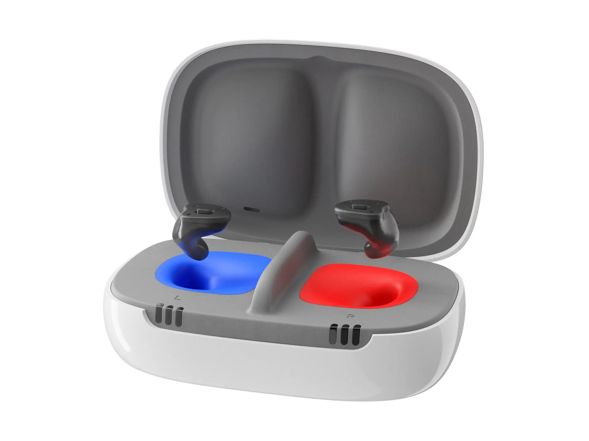 Signia Insio AX charger for easy charging and no hassle changing disposable batteries